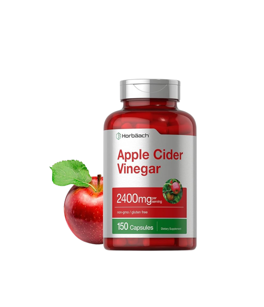 Cápsulas de vinagre de sidra de manzana | 2400 mg | 200 píldoras | Suplemento sin OMG, sin gluten