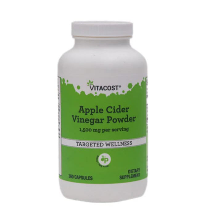 Vinagre de sidra de manzana - 1500 mg por porción - 360 cápsulas